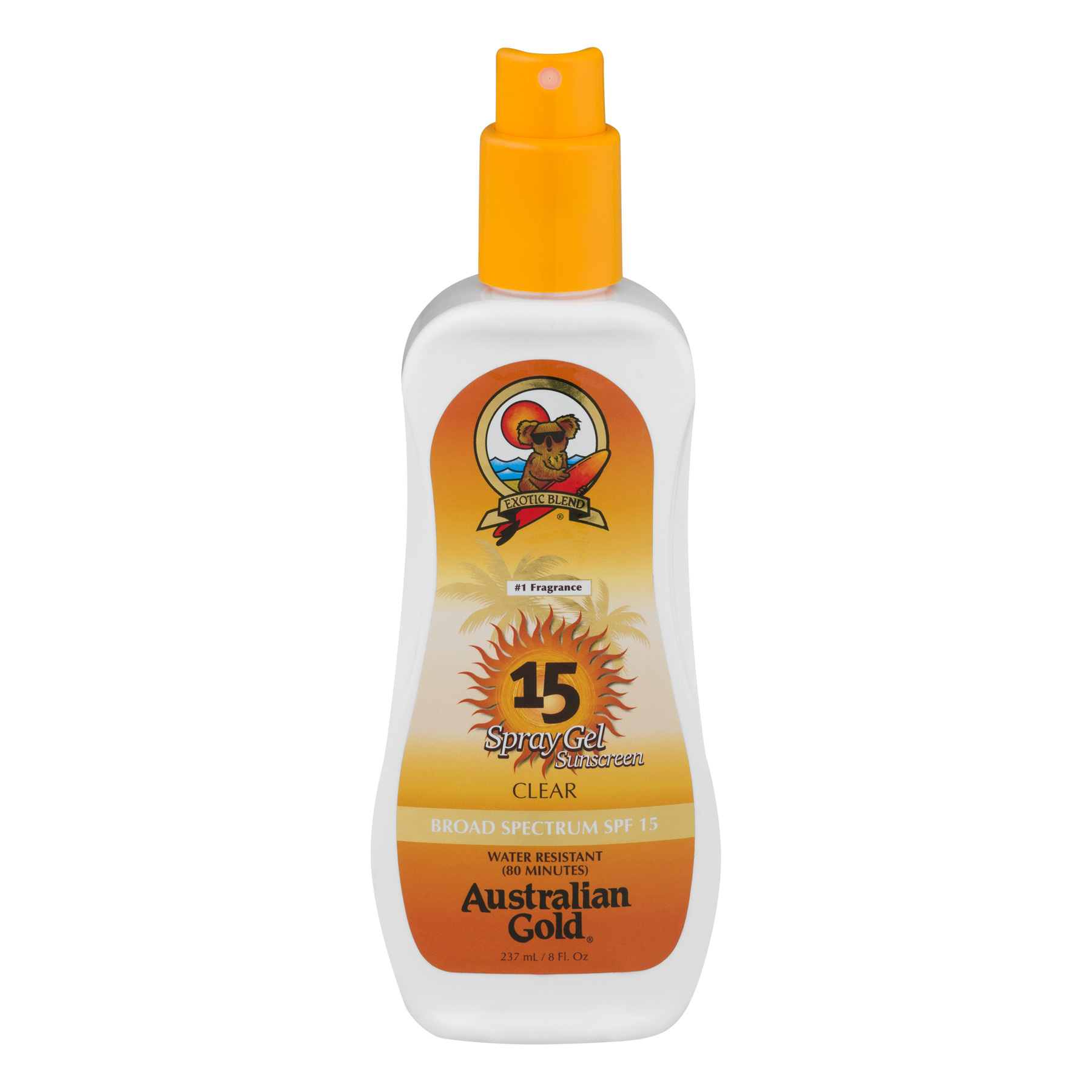 Australian Gold SPF 15 Clear Spray Gel 240ml - Gainfort Hair & Beauty Supplies