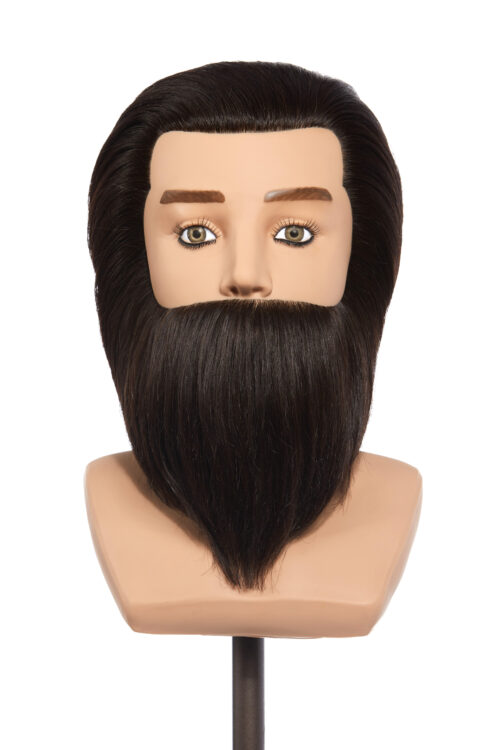 Male mannequin head with beard