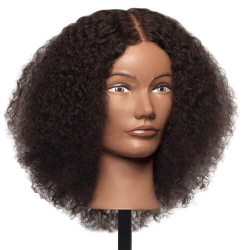curly dark hair mannequin