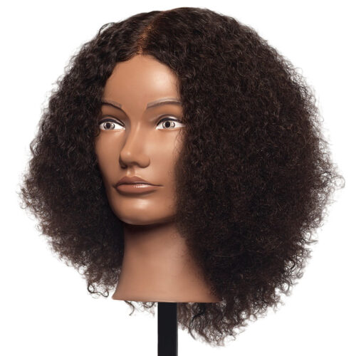 curly dark hair mannequin