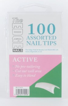 100 assorted nail tips
